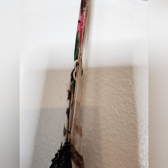 NEW Secret Treasures Chemise Leopard & Floral Print Women's Top Lace Trim Edgy - Picture 4 of 7